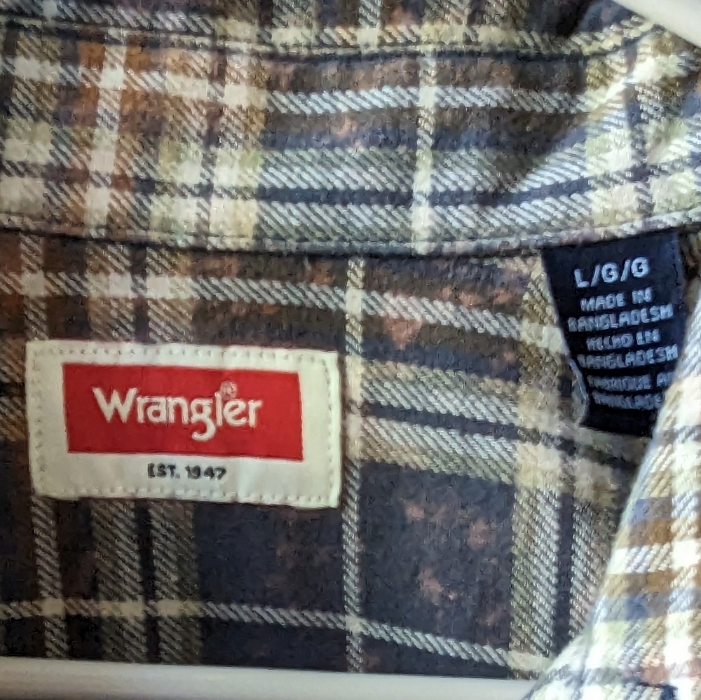 NWT Upcycled Handcrafted Dip Dyed Bleached Flannel Shirt Nashville - Picture 8 of 13